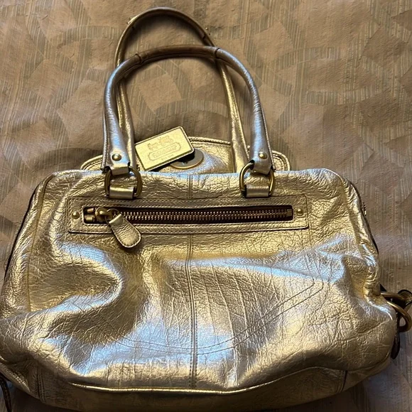 Limited Edition Gold Coach Satchel - Picture 7 of 11